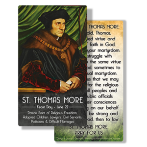 St. Thomas More Prayer Card