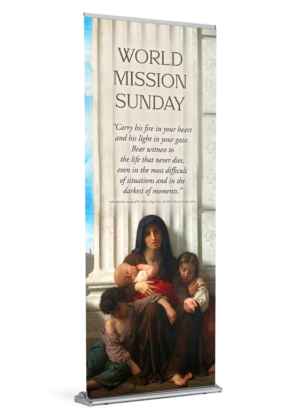 Carry His Fire<br>World Mission Sunday<br>Banner