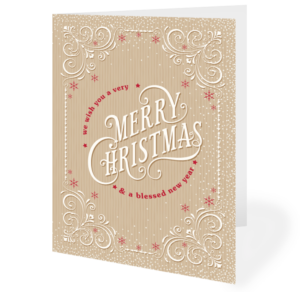 Merry Christmas and Blessed New Year Card