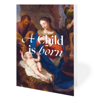 A Child is Born Greeting Card