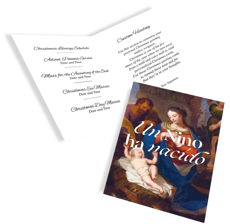 A Child is Born Greeting Card - Spanish - Image 3