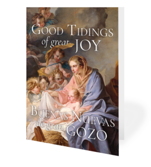 Good Tidings of Great Joy Greeting Card - Bilingual