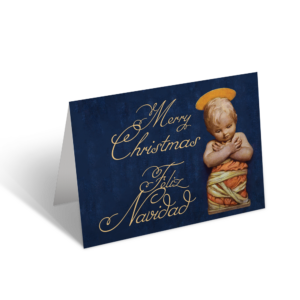 Merry Christmas Greeting Card - Bilingual