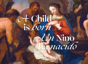A Child is Born - Bilingual - Postcard